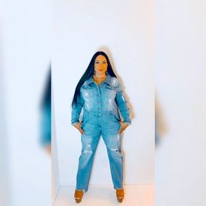 Baggy Denim Jumpsuit